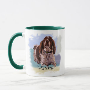 „Luna“ – Porträt eines Hundes - Personalisiere Dei Tasse