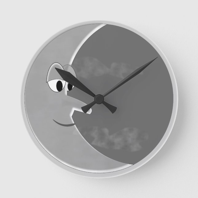 Luna Runde Wanduhr (Vorderseite)