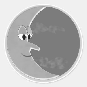 Luna Runder Aufkleber