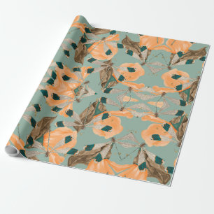 Luna-Schmetterlingsmuster Geschenkpapier
