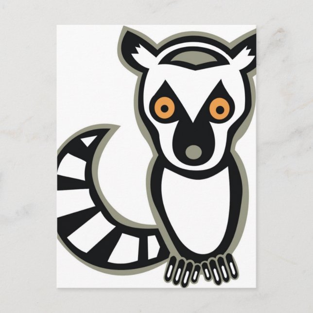 LUNA the LEMUR Postkarte (Vorderseite)