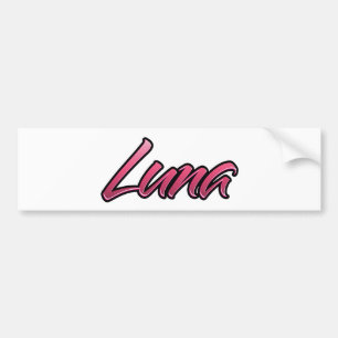 Luna verblasst pink Aufkleber Sticker Autoaufkleber