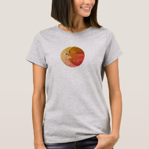 Luna Vintag Moon Zeichnend T-Shirt