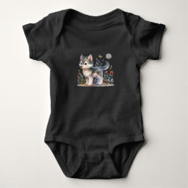  Lunar Baby Wolf - Adorable Baby Romper Strampler