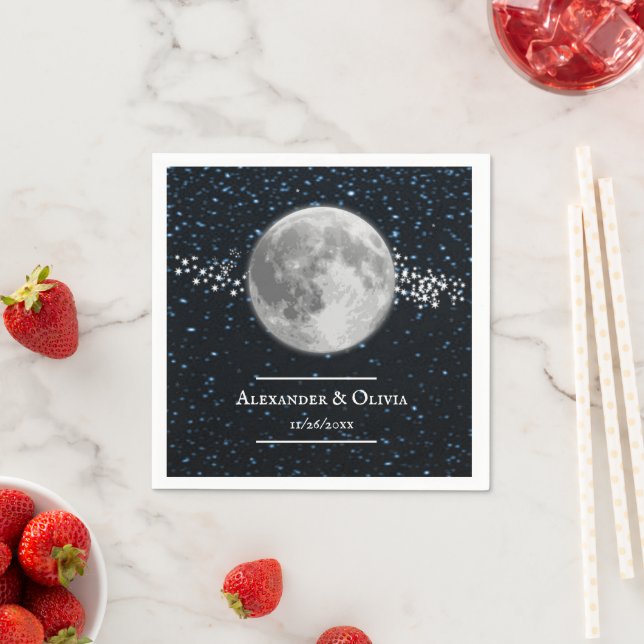 Lunar Brautparty Napkin Serviette (Beispiel)