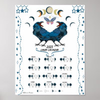 LUNAR CALENDAR 2023, Crow Moon, Wicca Hexenmond