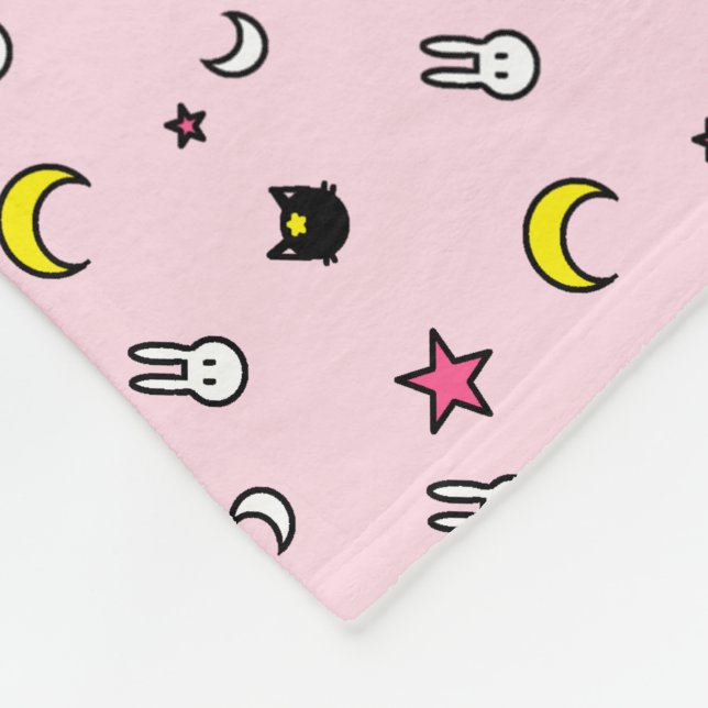 Lunar Cat Bunny Star Blanka Fleecedecke (Ecke)