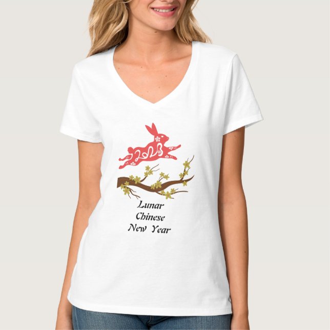 Lunar chinesisches Neujahr T-Shirt (Vorderseite)