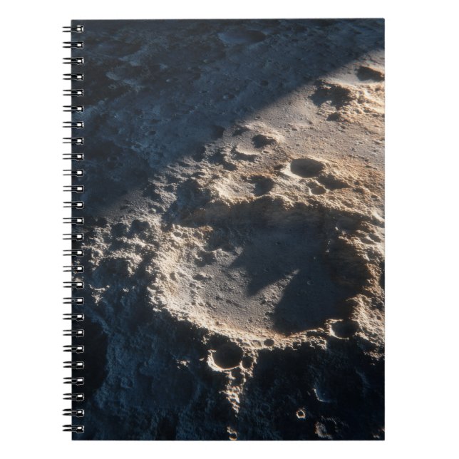 Lunar Crater Moon Surface Notebook Notizblock (Vorderseite)