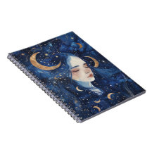 Lunar Dreamscape Spiral Journal