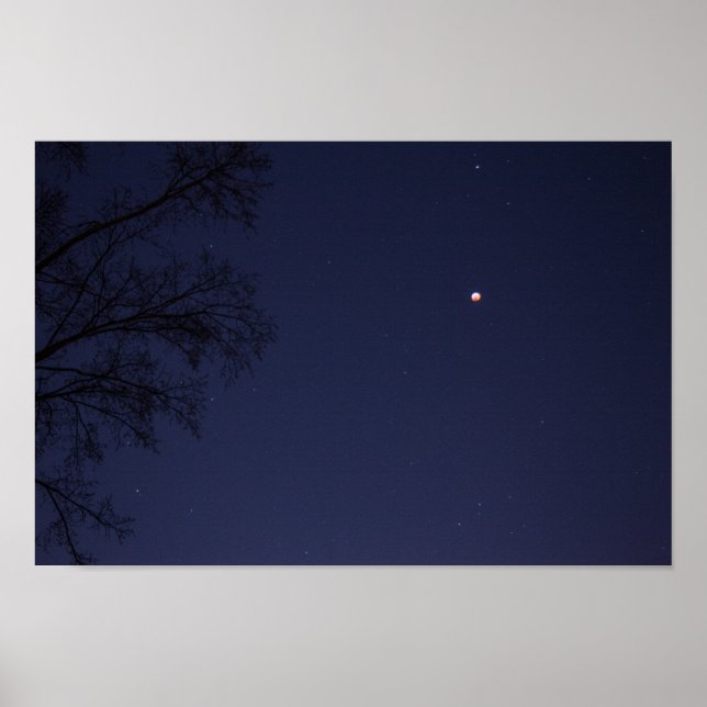 Lunar Eclipse 20. bis 21. Januar 2019, Ohio Poster (Vorne)