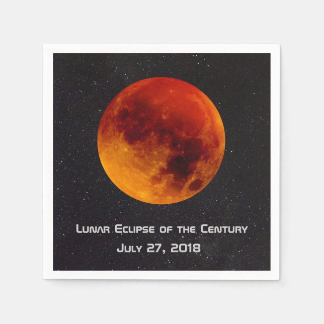 Lunar Eclipse of the Century Serviette (Vorderseite)
