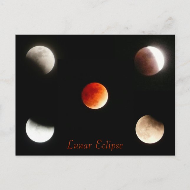 Lunar Eclipse Postkarte (Vorderseite)