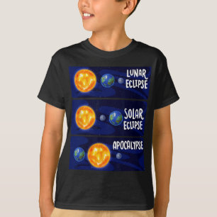 Lunar Eclipse Solar Apokalypse Astrologie T-Shirt
