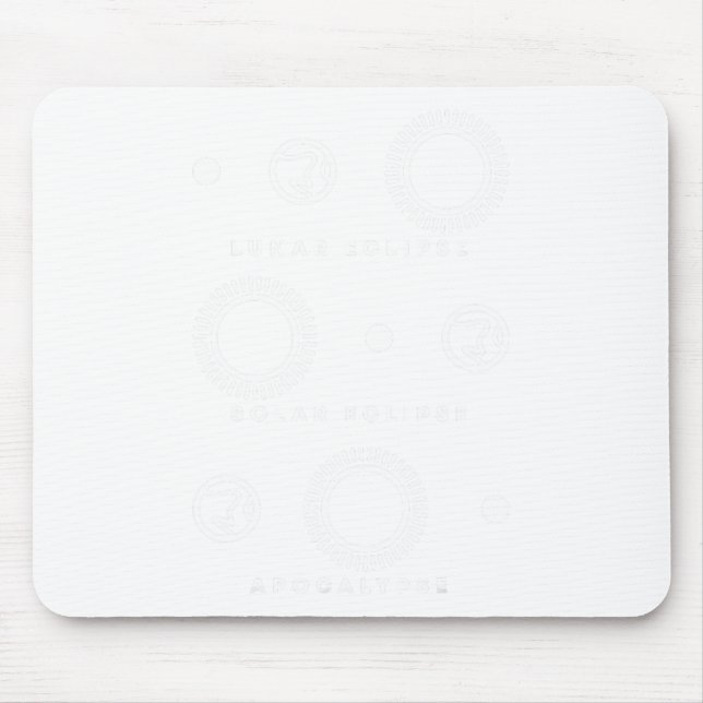 Lunar Eclipse Solar Eclipse Apokalypse Mousepad (Vorne)