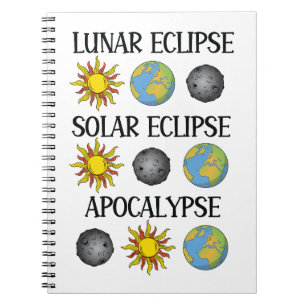 Lunar Eclipse Solar Eclipse Apokalypse Sonstiges R Notizblock