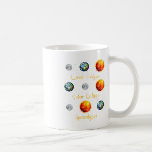 Lunar Eclipse Solar Eclipse und Apokalypse Funny s Kaffeetasse