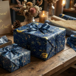 Lunar Glow Celestial Moon  Geschenkpapier