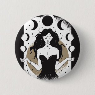 Lunar Goddess Button