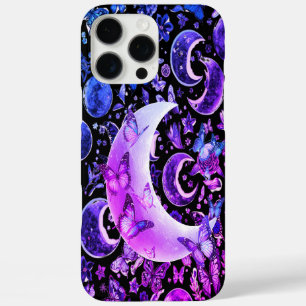 Lunar iPhone Black Case - Celestial Moon Design