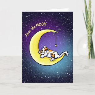 Lunar Liebe Calico Cat Card Dankeskarte