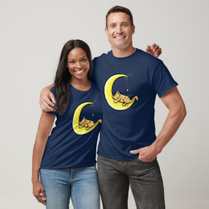 Lunar Liebe Yellow Tabby Cat T - Shirt