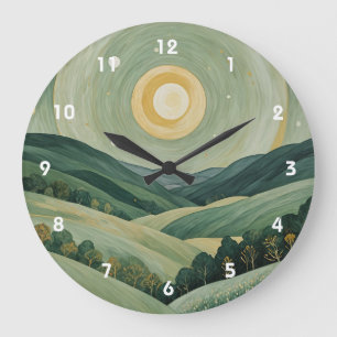 Lunar Lullaby Große Wanduhr