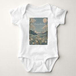 Lunar Meadow Personalisiert Baby Strampler