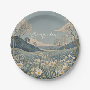 Lunar Meadow Personalisiert Pappteller