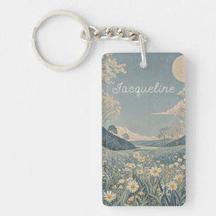 Lunar Meadow Personalisiert Schlüsselanhänger