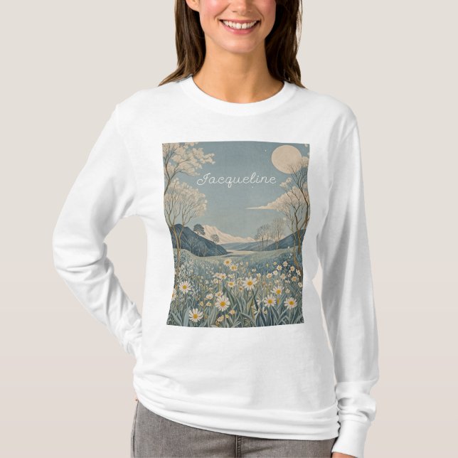 Lunar Meadow Personalisiert T-Shirt (Vorderseite)