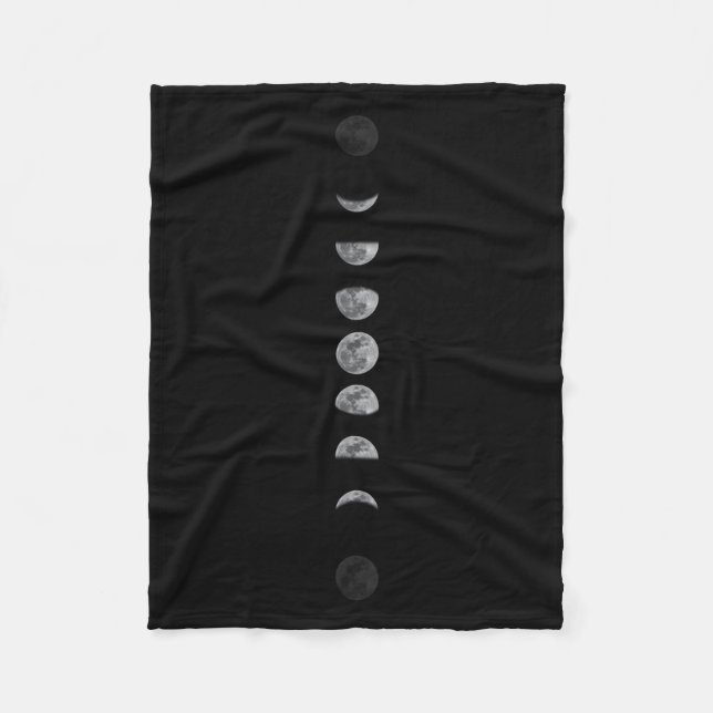 Lunar Moon Phases Celestial Fleecedecke (Vorderseite)