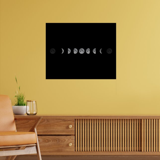 Lunar Moon Phases Celestial Poster (Wohnzimmer 2)