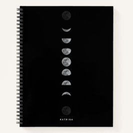 Lunar Moon Phases Celestized Customized Name Notizbuch