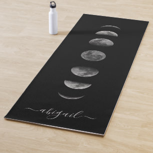Lunar Moon Phases Personalisierter Name des Cele Yogamatte