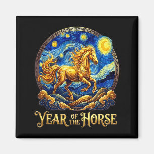 Lunar Neujahr das Pferdejahr chinesischer Horoskop Magnet