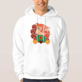 Lunar Neujahrs-Löwentanz & Glückliche Laternen Fes Hoodie