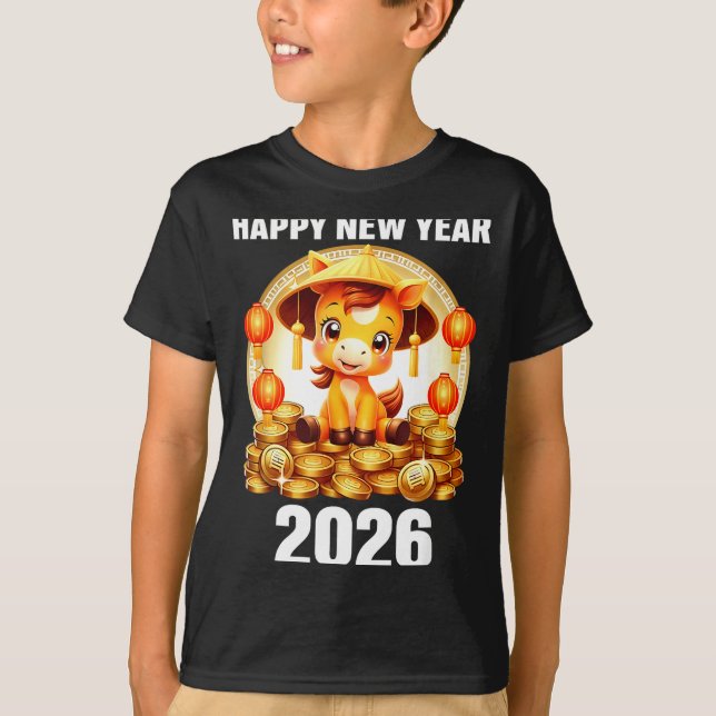 Lunar New Year 2026 Chinese New Year Decorations  T-Shirt (Vorderseite)