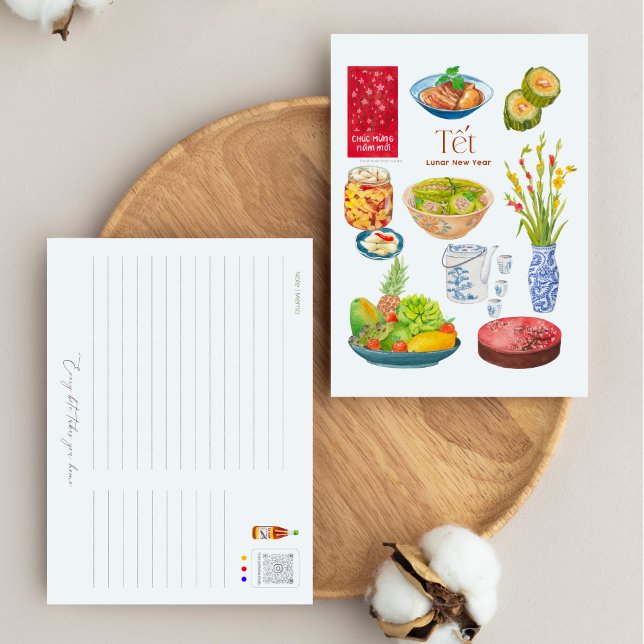 Lunar New Year Food Postkarte (Von Creator hochgeladen)