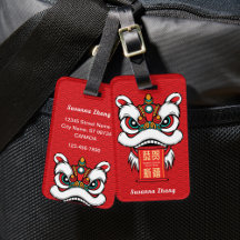 Lunar New Year Löwentanz mit Banner