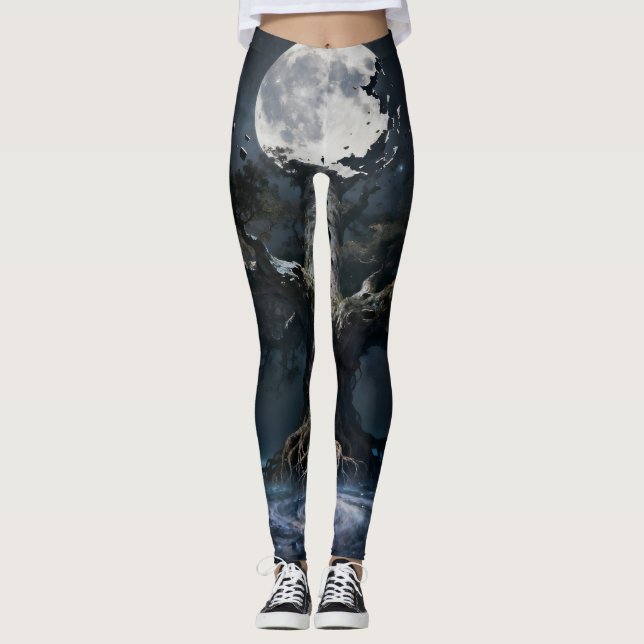 Lunar Odyssey: Adventure Under the Moon Leggings (Vorderseite)