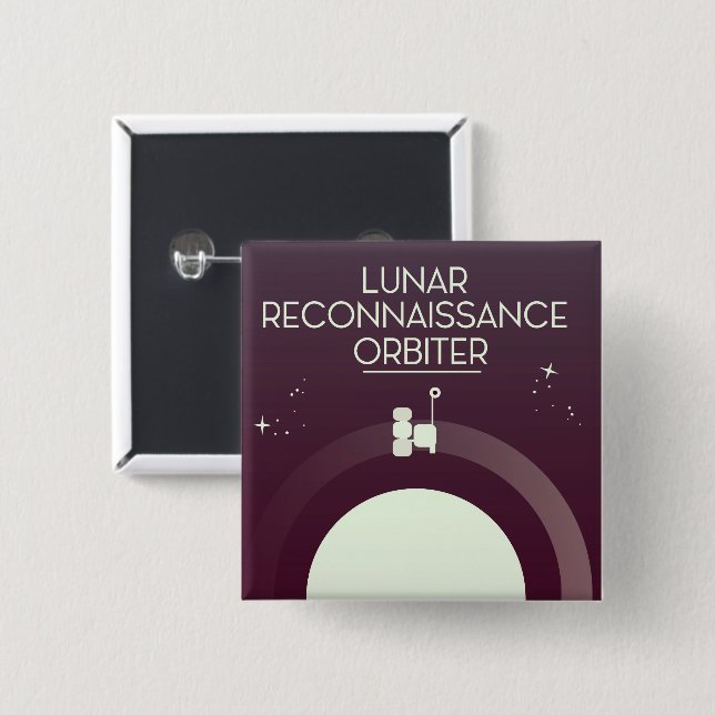 Lunar Reconnaissance Orbiter Button (Vorne & Hinten)