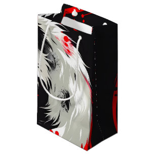 Lunar Red White Wolf Kleine Geschenktüte