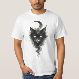 Lunar Shadow Cat – Mystische Nachtschöpfung T-Shirt