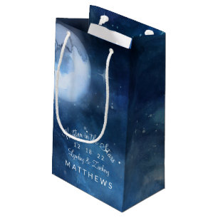 Lunar Sky Full Moon Celestial Galaxy Wedding Kleine Geschenktüte