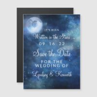 Lunar Sky Full Moon Stars Hochzeit speichern Datum