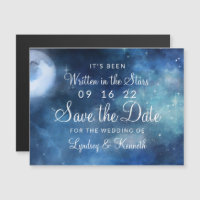 Lunar Sky Full Moon Stars Hochzeit speichern Datum