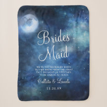 Lunar Sky Full Moon Stars zum Zitat von Bridesmaid