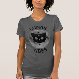 Lunar Vibes Cat + Moon  T-Shirt