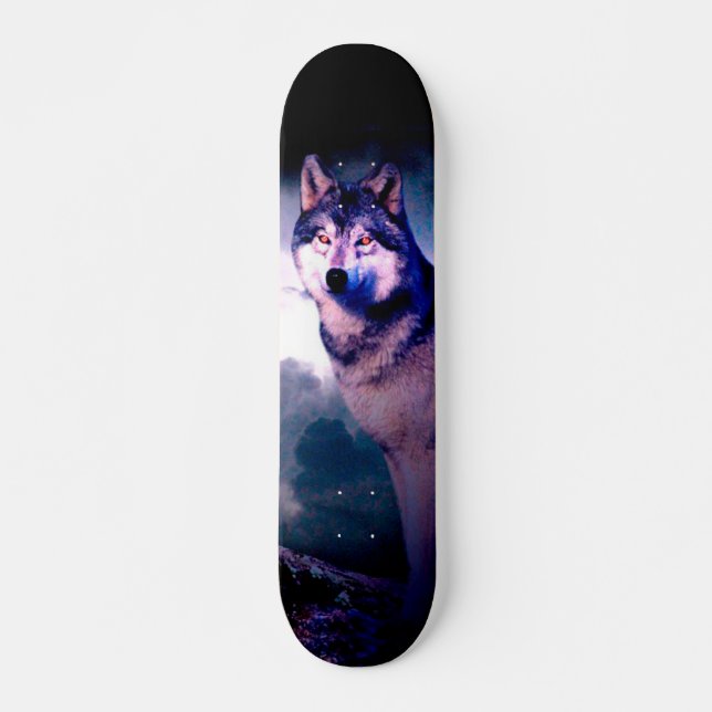 Lunar wolf skateboard (Vorne)